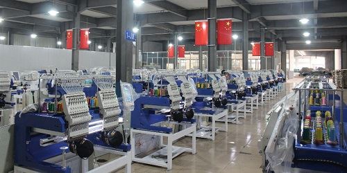 Industrial embroidery machine